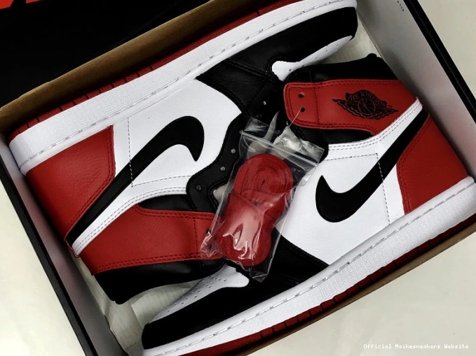 Official Maikesneakers Retro Toe Jordan 1 Black Air 555088-125 0801